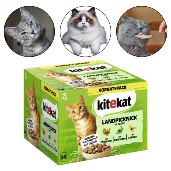 Kasside konserv, 24 x 85 g, Kitekat