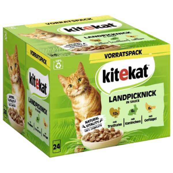 Kasside konserv, 24 x 85 g, Kitekat