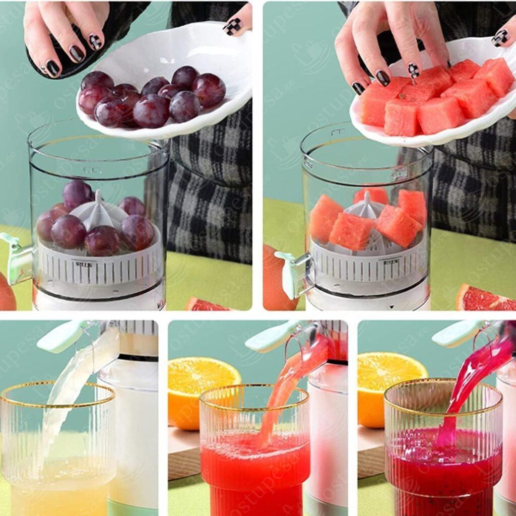 Mahlapress puu- ja köögiviljadele, elektriline, 400 ml