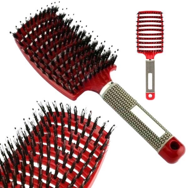 Pusadevastane juuksehari, punane-must