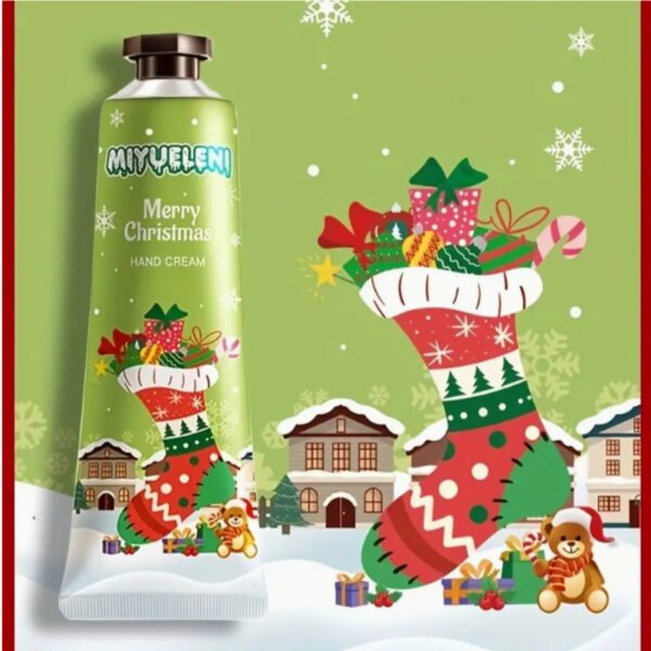 Jõuluteemalised kätekreemid, 5 tk komplektis