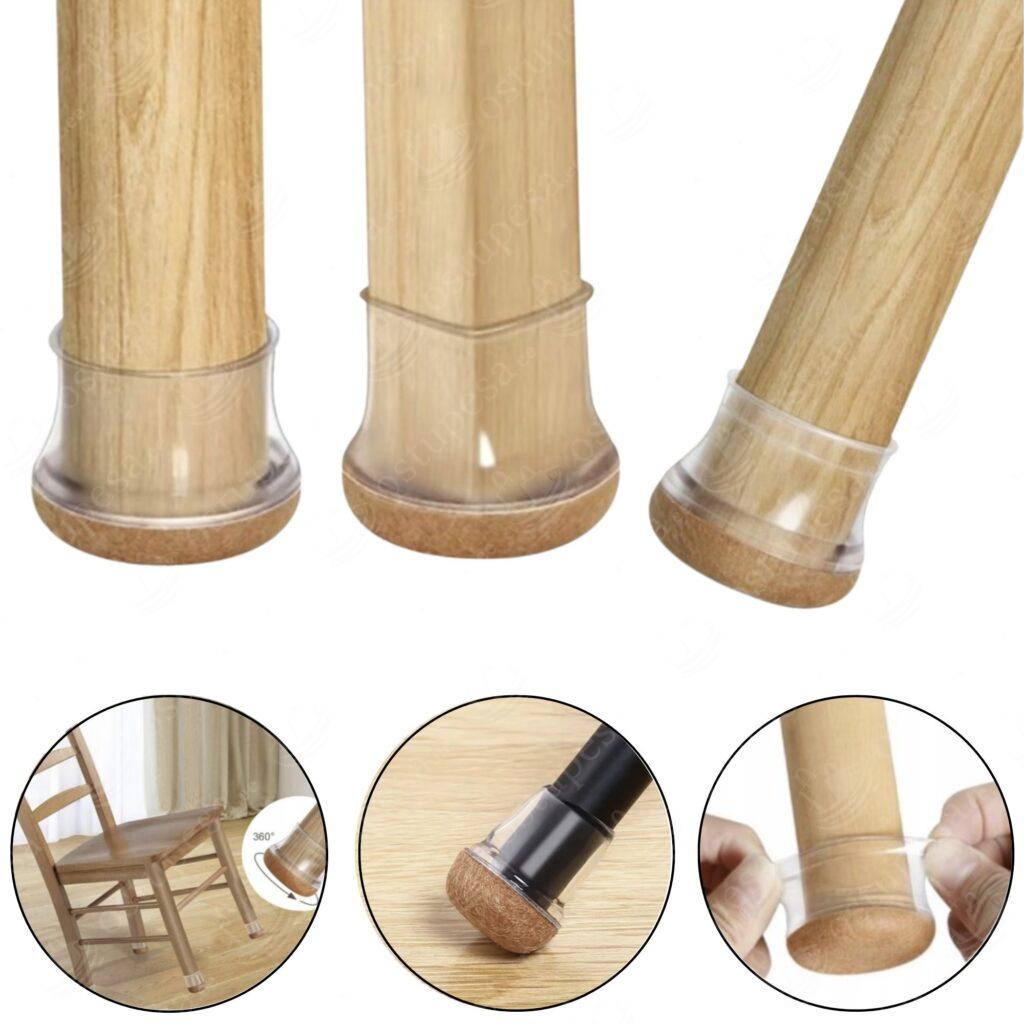 Mööblijalgade kaitsmed, 4 tk pakis, 2 pakki komplektis