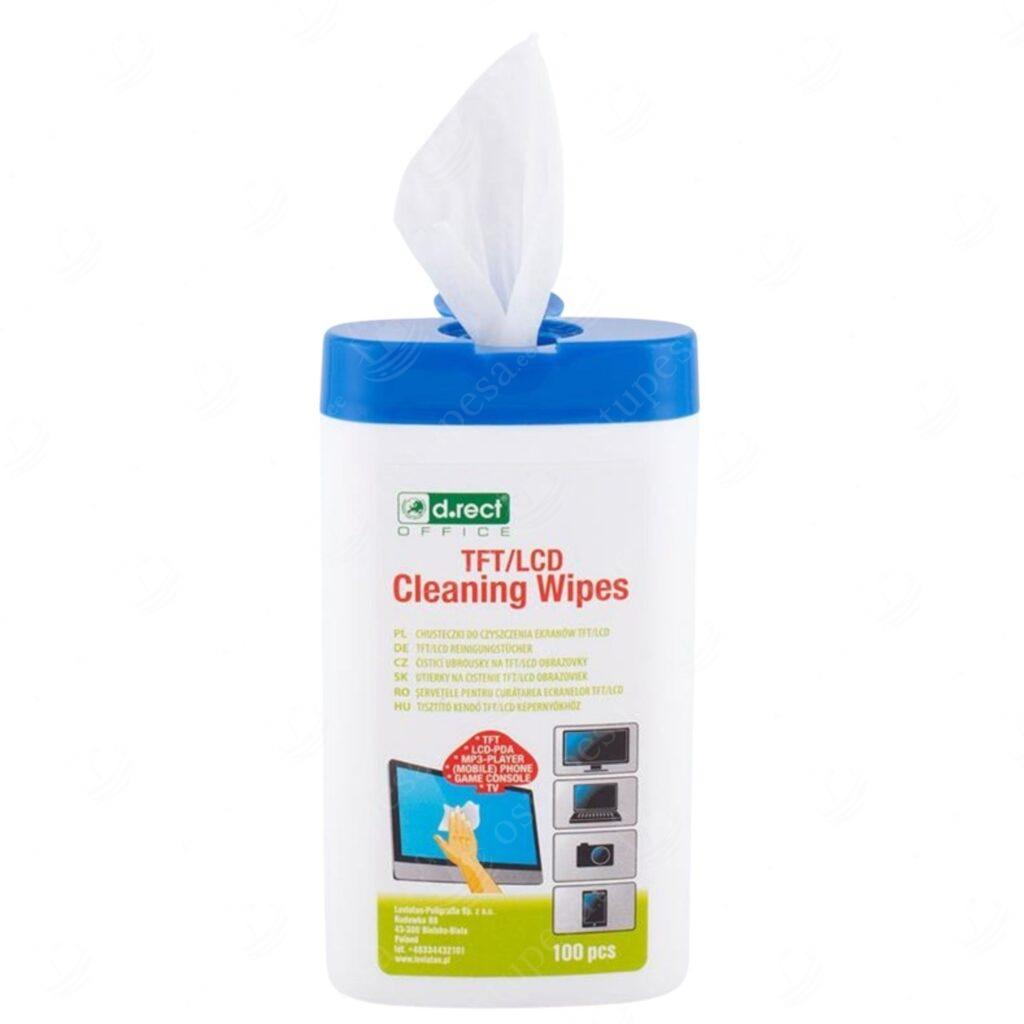 Puhastuslapid ekraanidele, D.Rect, 100 tk pakis