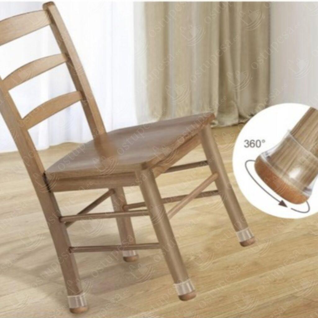 Mööblijalgade kaitsmed, 4 tk pakis, 2 pakki komplektis