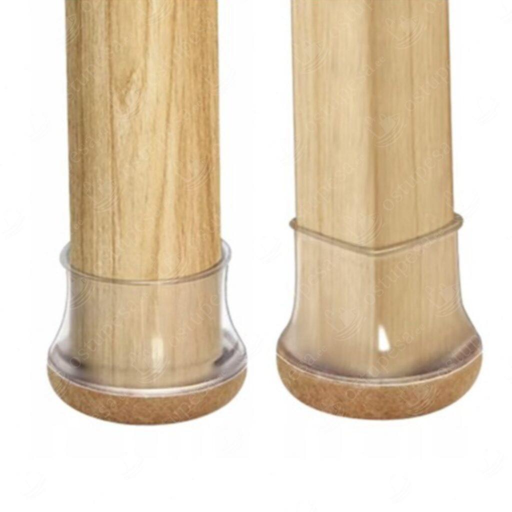 Mööblijalgade kaitsmed, 4 tk pakis, 2 pakki komplektis