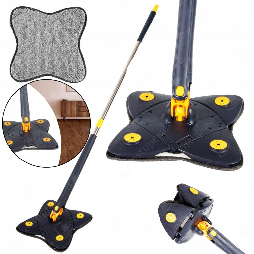 Pöörlev mopp mikrokiudlapiga