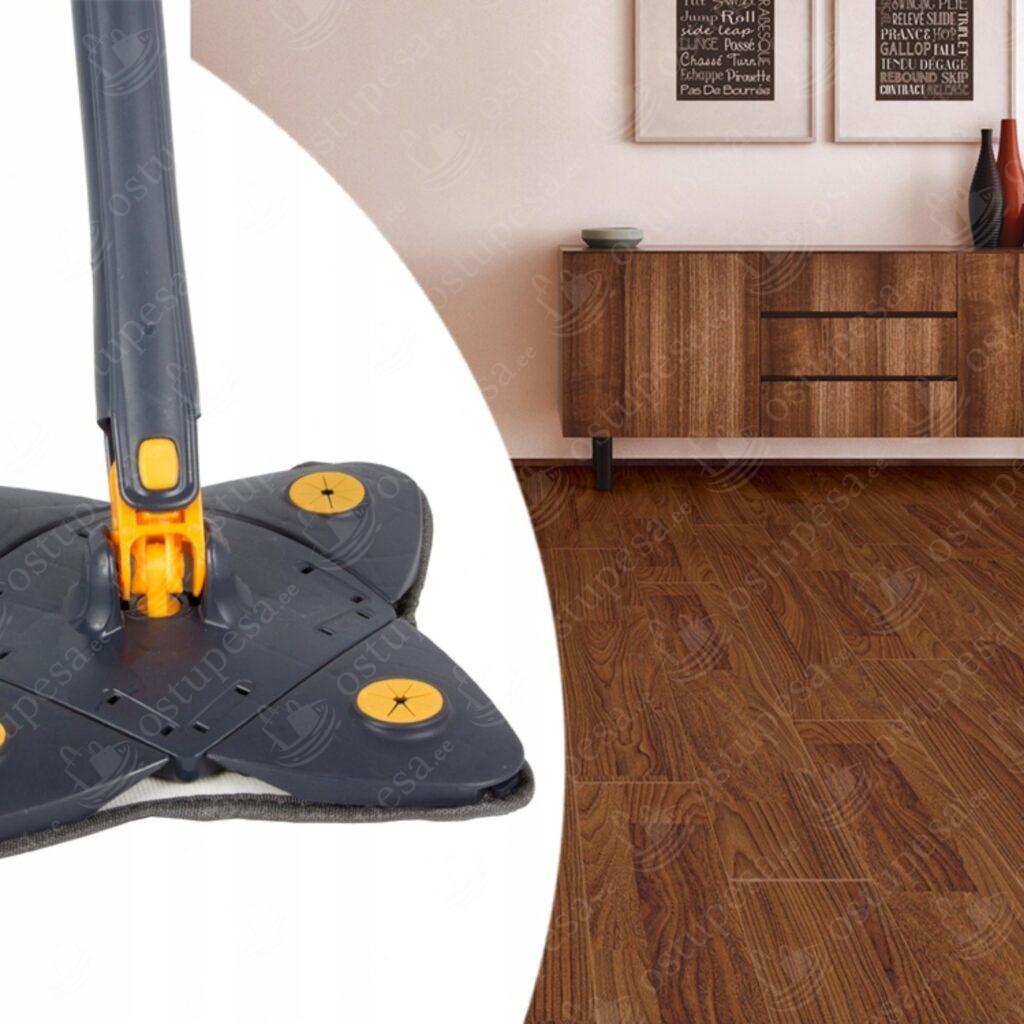 Pöörlev mopp mikrokiudlapiga