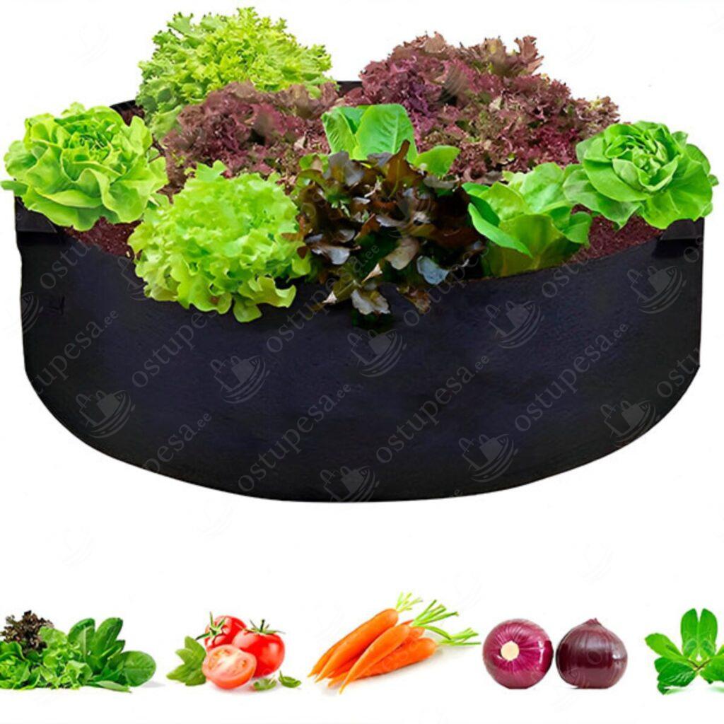 Kõrgendatud aiapeenar, kangast, 2 tk komplektis