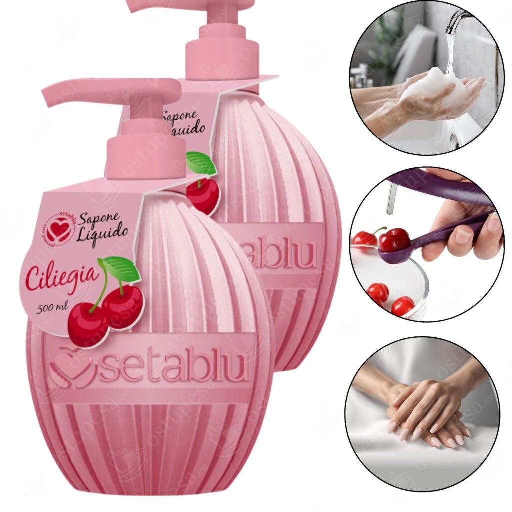 Vedelseep, kirsiõhnaline, 500 ml, 2 tk komplektis