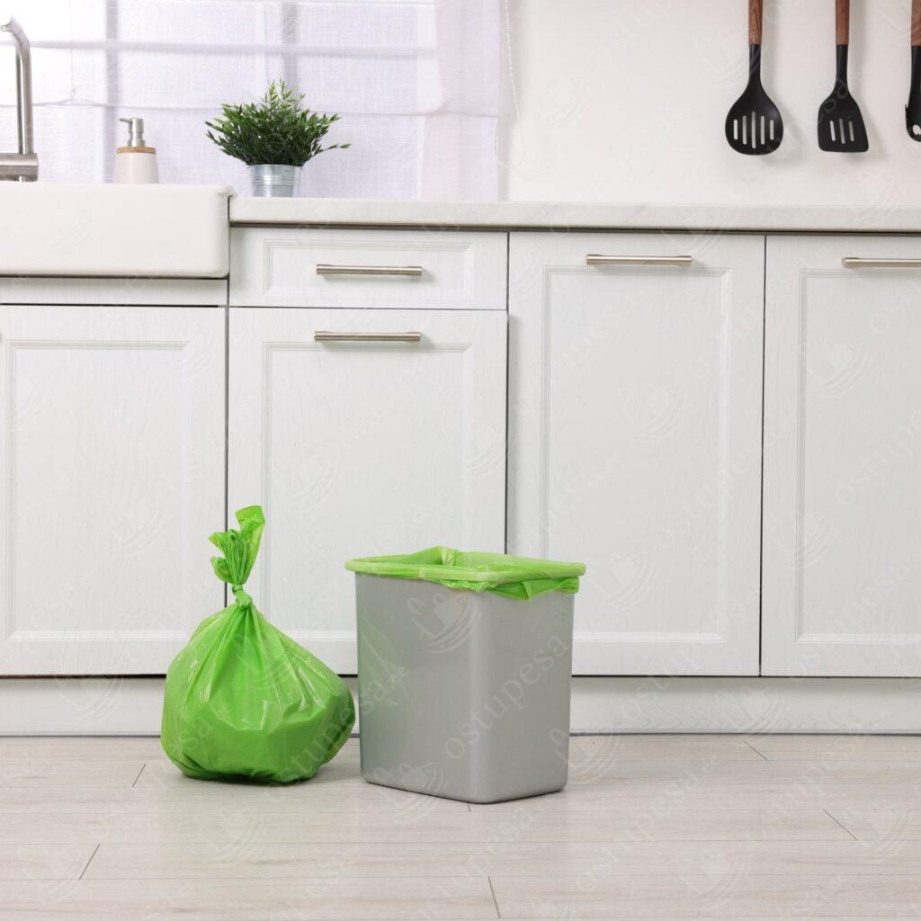 Prügikotid 12 rulli komplektis, rohelised