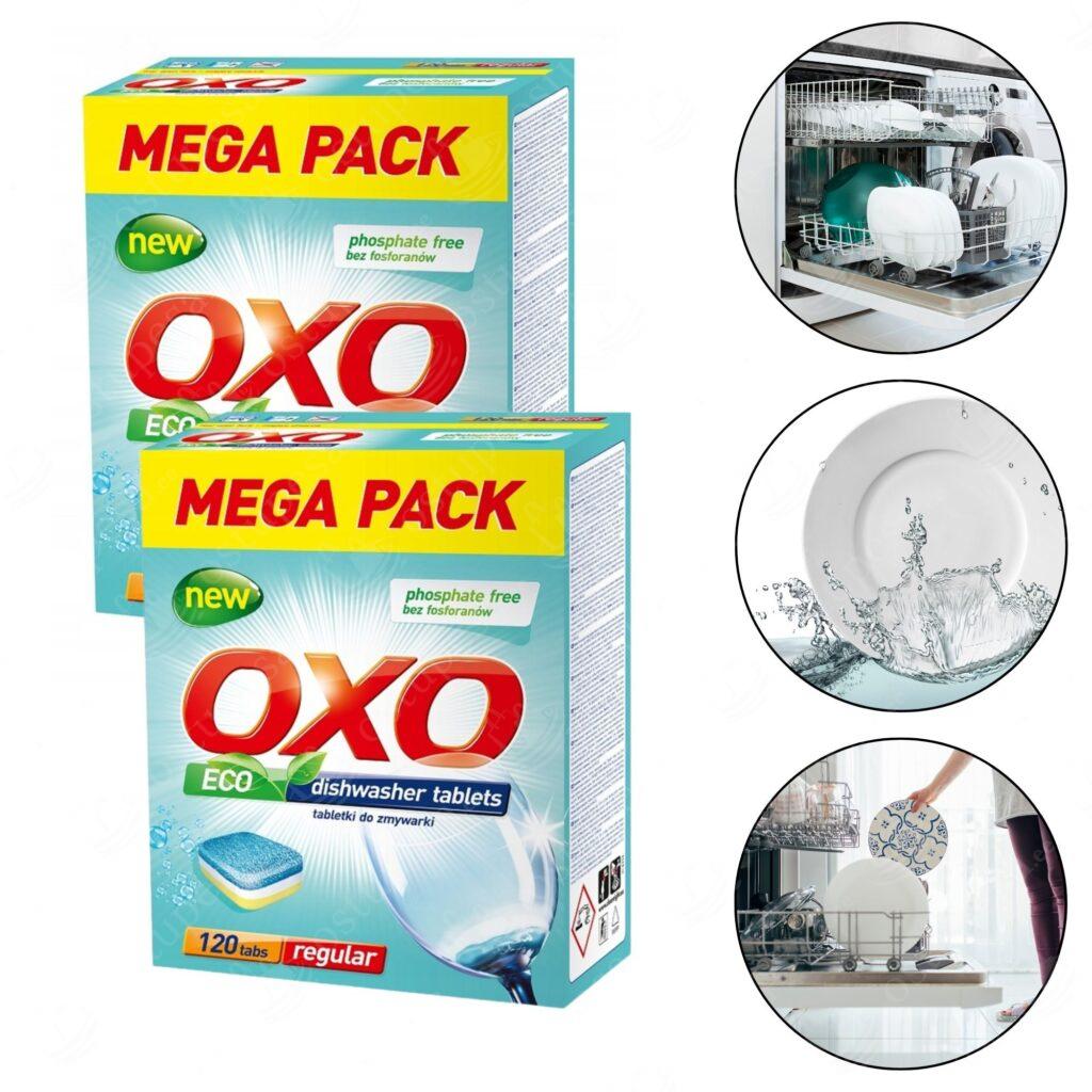 Nõudepesutabletid, OXO Eco, 120 tk pakis, 2 pakki komplektis