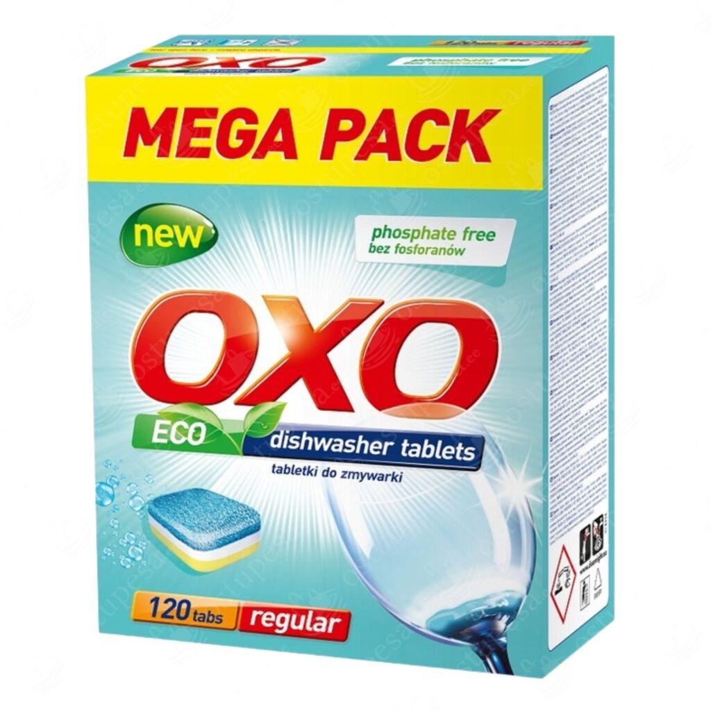 Nõudepesutabletid, OXO Eco, 120 tk pakis, 2 pakki komplektis