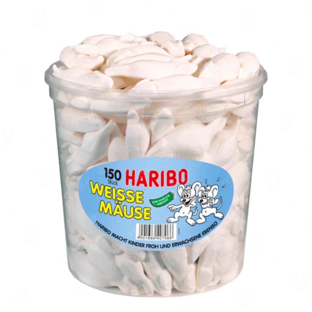 Kummikommid, Vahukommi hiired, Haribo, 150 tk karbis