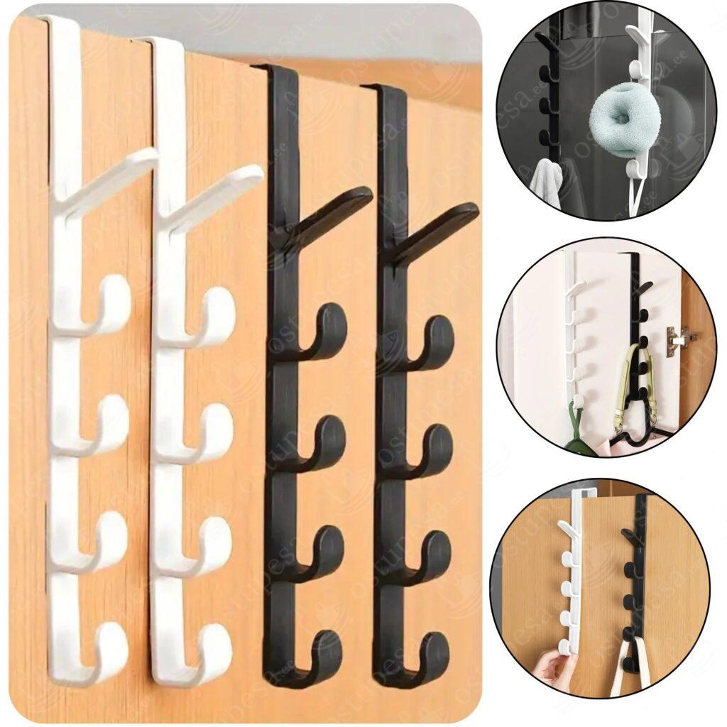 Konksusüsteemiga nagide komplekt, 4 tk (2 musta, 2 valget)