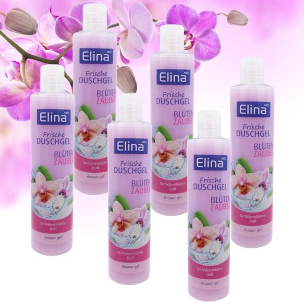 Dušigeel, Flower Magic Orchid Blossom, 300 ml, Elina, 6 tk komplektis