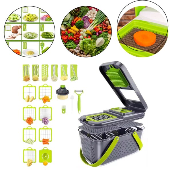 22-osaline köögivilja viilutaja komplekt