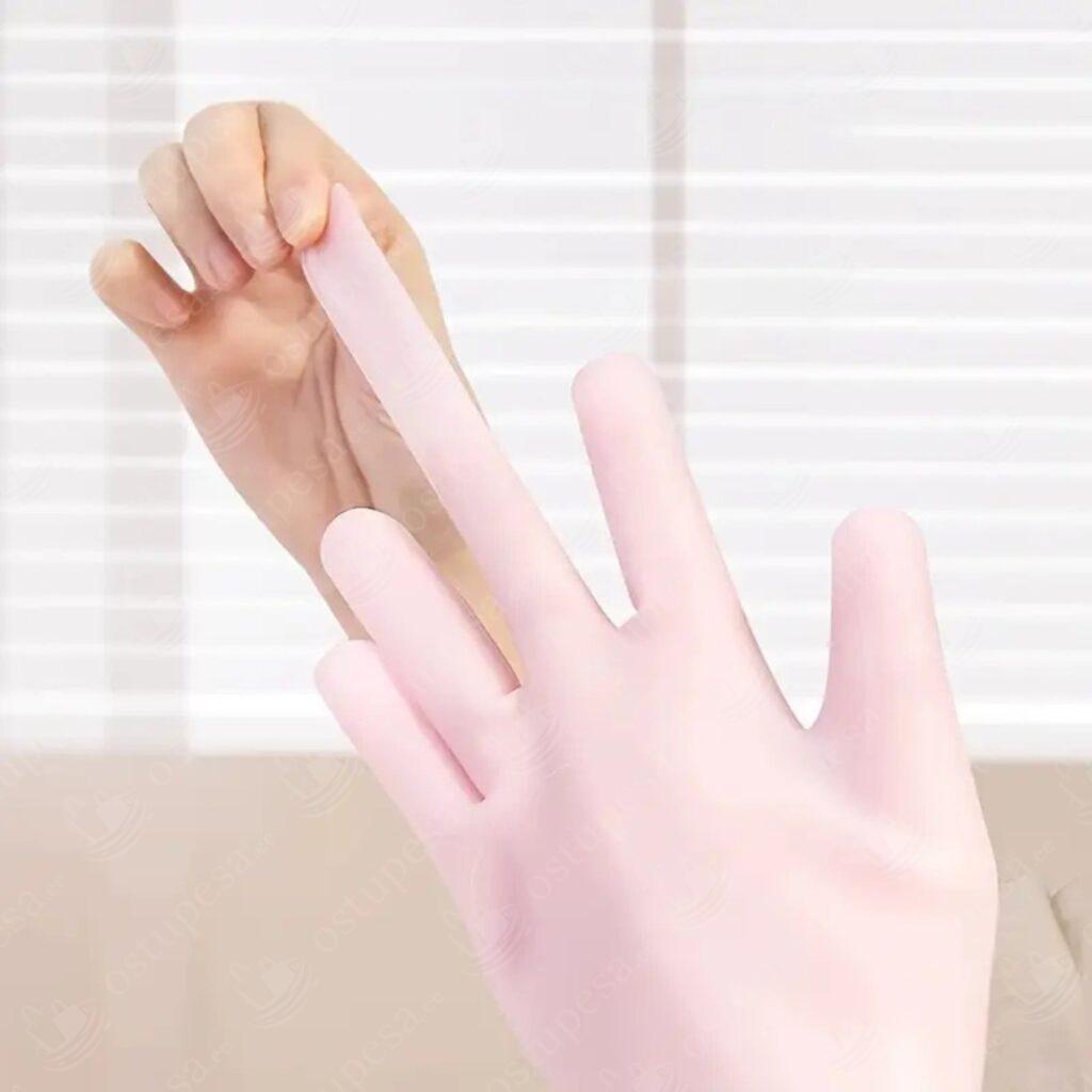 Niisutavad spa kindad silikoonist, 2 paari komplektis