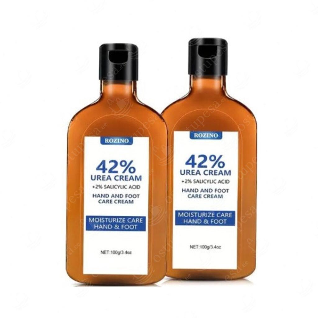 Niisutav kreem kätele ja jalgadele, 42% uurea, 100g,  Rozino, 2 tk komplektis