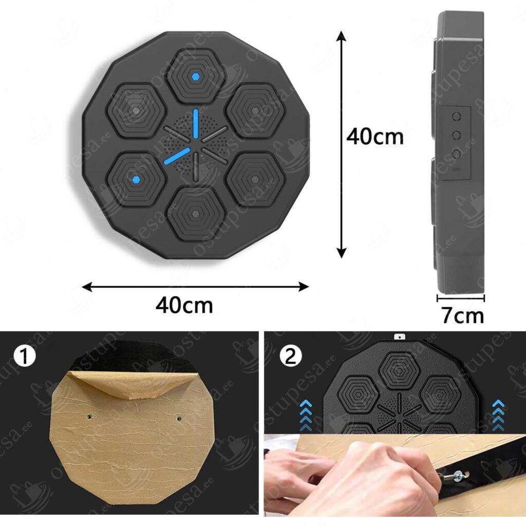 Poksimasin seinale, bluetoothiga