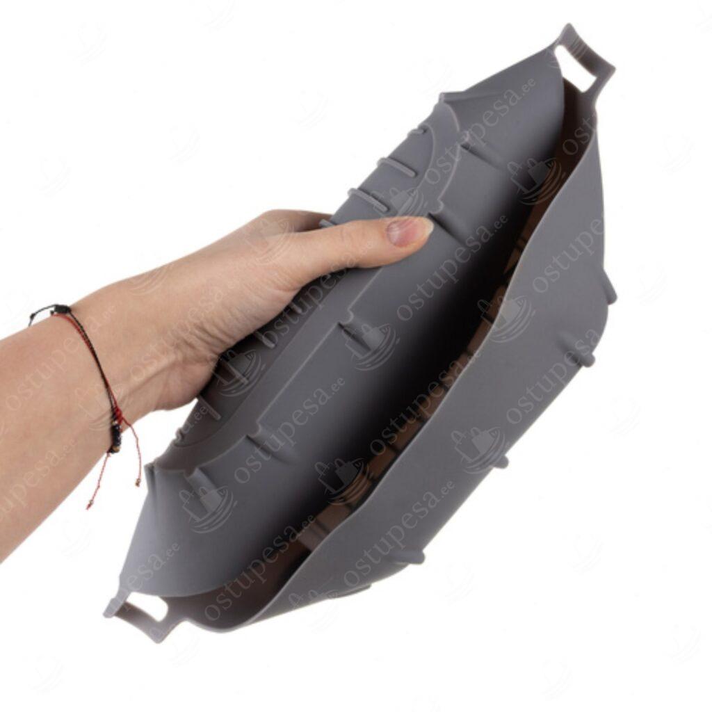 Küpsetusvorm kuumaõhufritüürile, silikoonist, hall