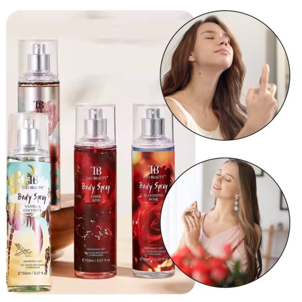 Kehasprei, 150 ml, 4 erinevat lõhna komplektis