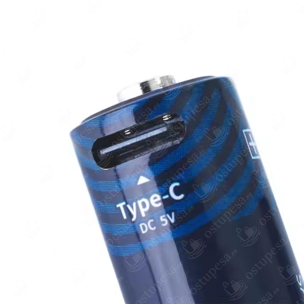 USB-C kaudu laetavad patareid