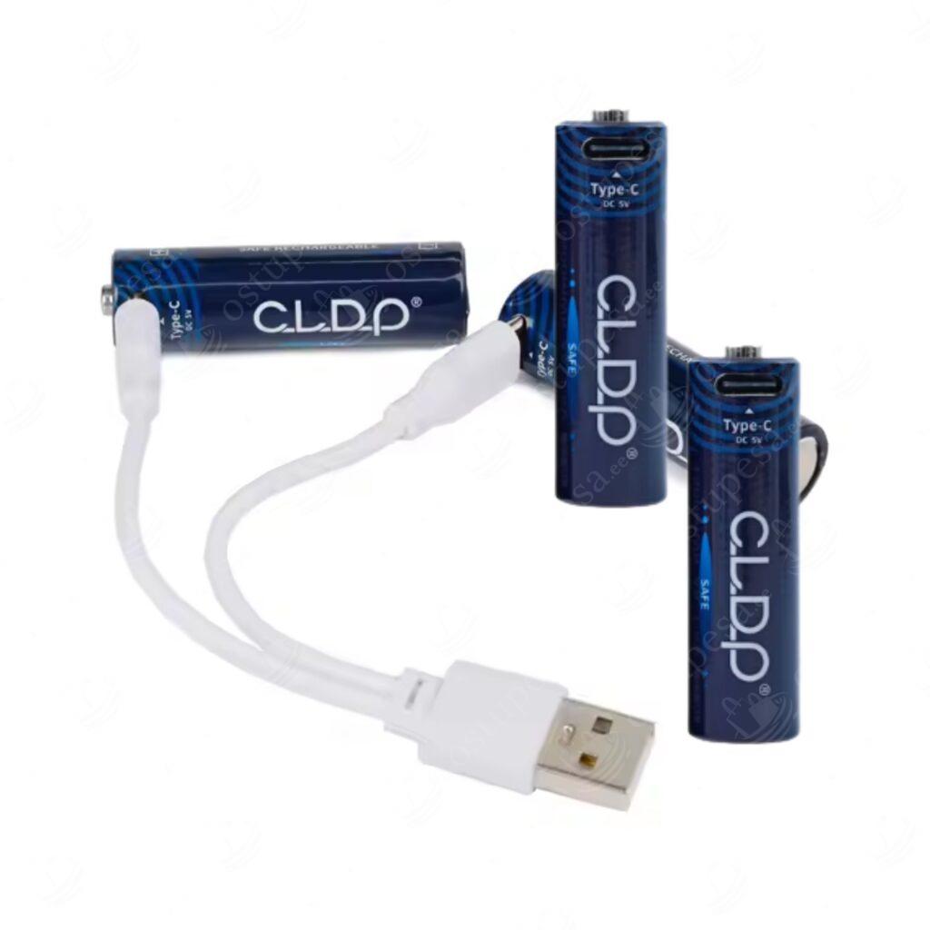 USB-C kaudu laetavad patareid