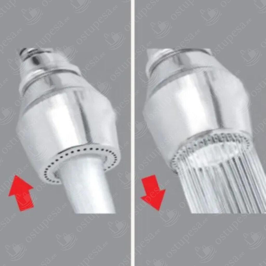 Painduva otsikuga kraanipikendus, Turbo Flex, universaalne