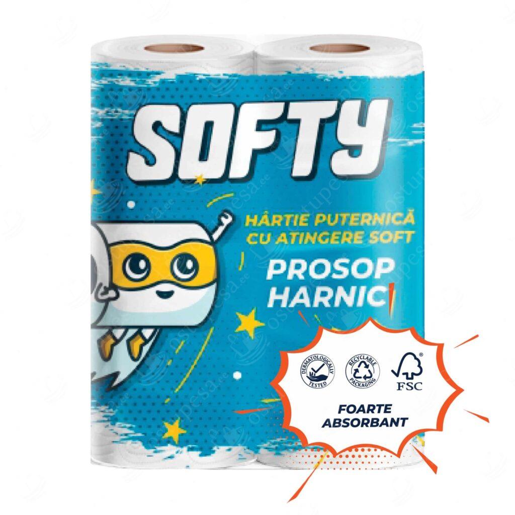 Majapidamispaber, 2 rulli pakis, Softy, 10 pakki komplektis