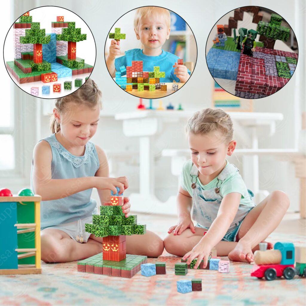 100-osaline magnetkuubikute komplekt