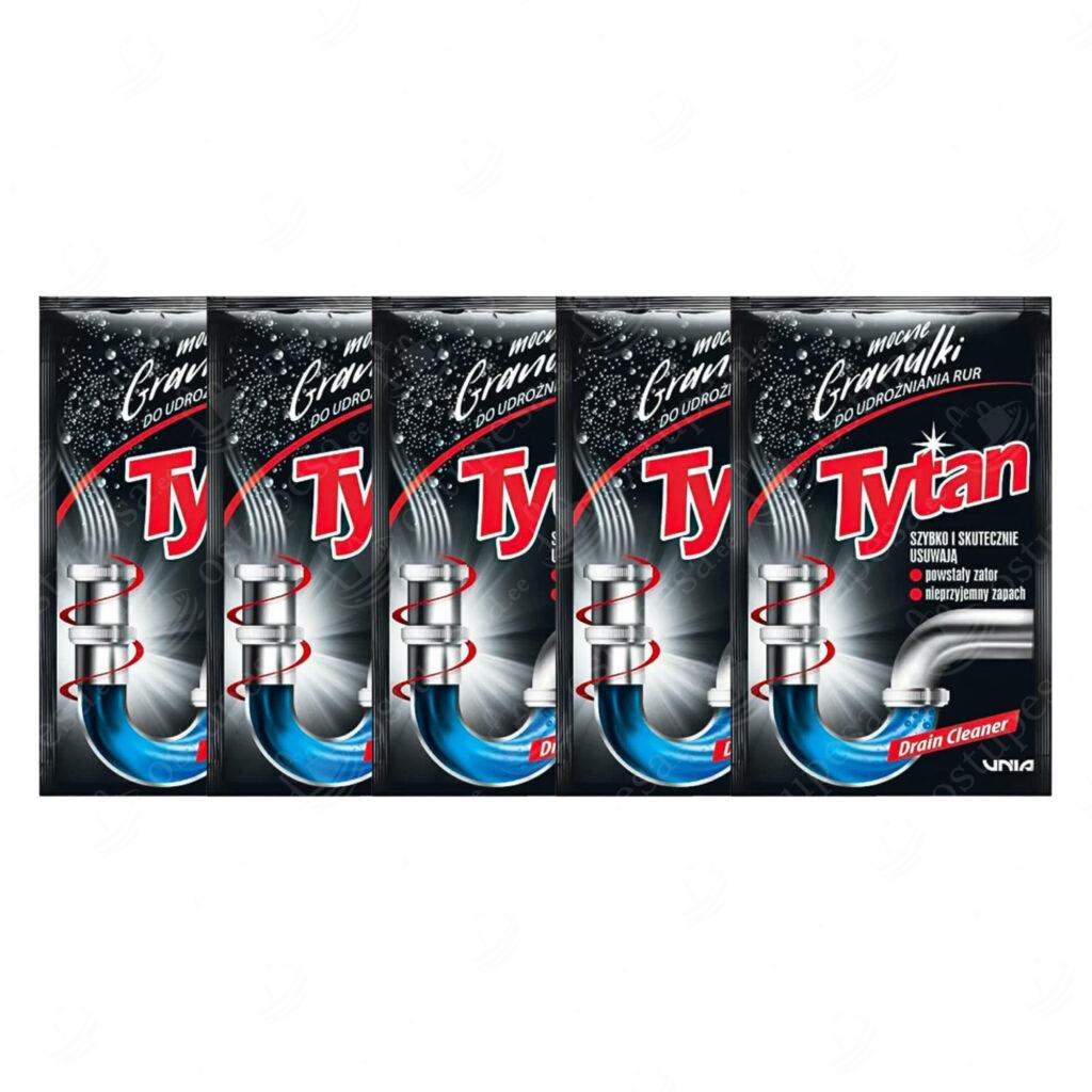 Torupuhastuse graanulid, 40 g, TYTAN, 5 pakki komplektis