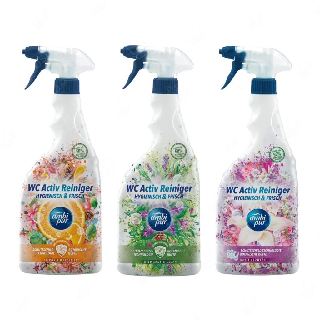 WC-poti puhastusvahend, Ambi Pur, 750 ml, 3 erinevat komplektis