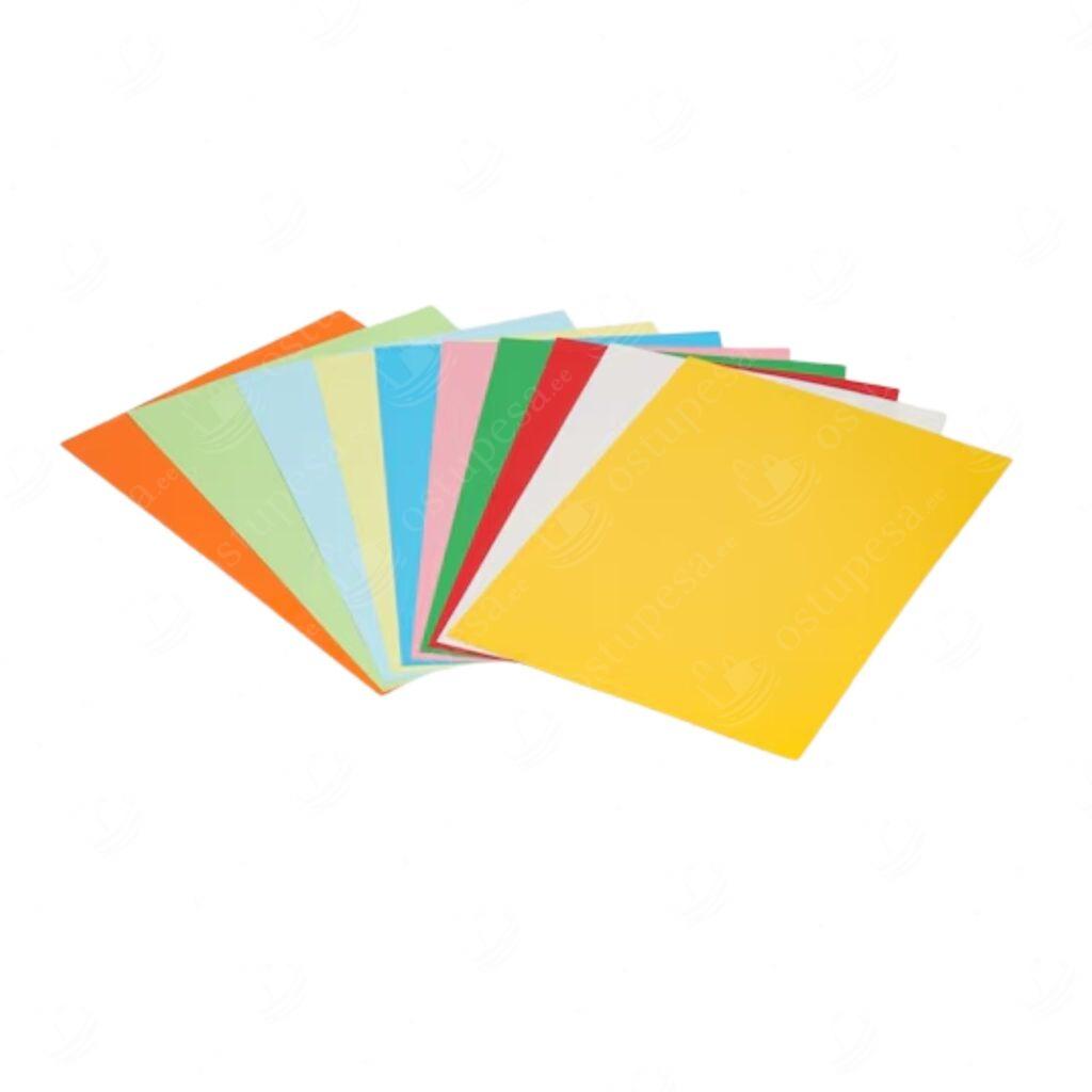 Värviline paber A4, 100 lehte, kahepoolsed