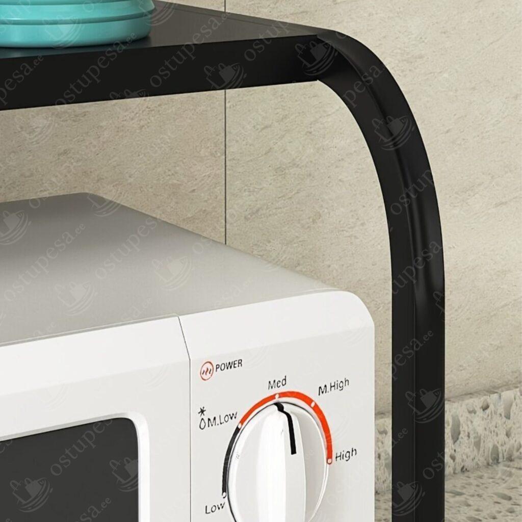 Metallriiul, must, 55 x 35 x 35 cm