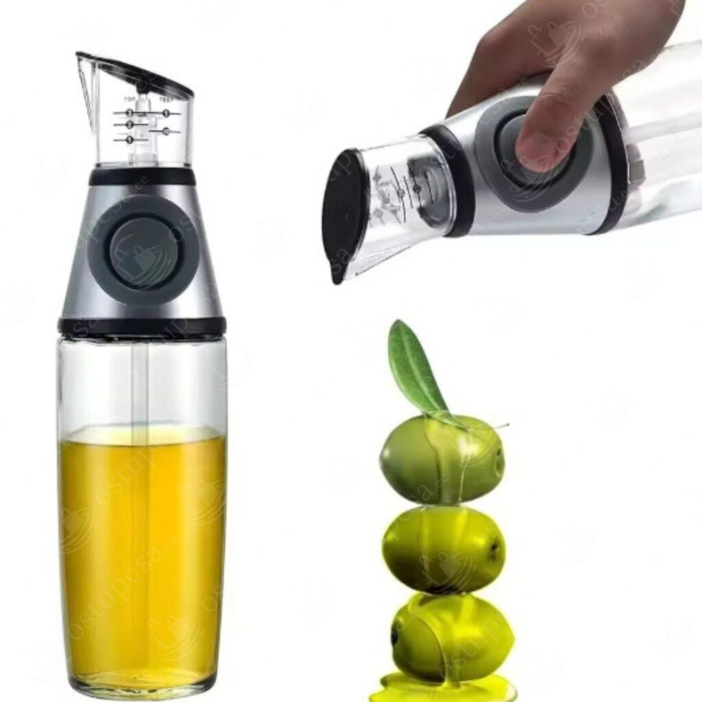 Klaasist õlipudel dosaatoriga, 500 ml