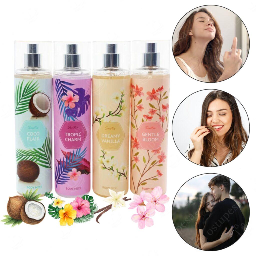 4-osaline kehaspreide komplekt, Sentio, 4 x 250 ml