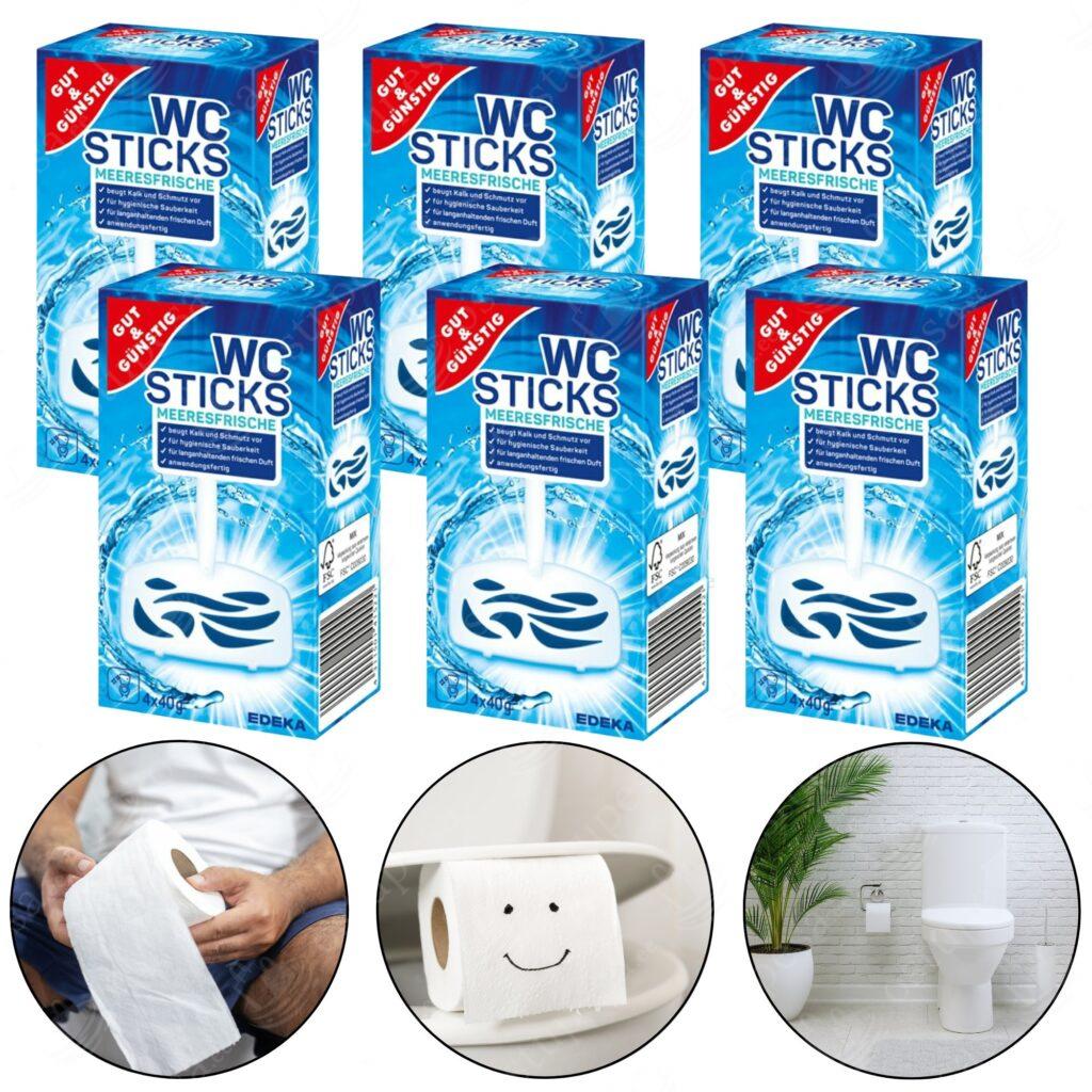 WC-värskendajad, 4 tk pakis, 6 pakki komplektis, Cut & Günstig
