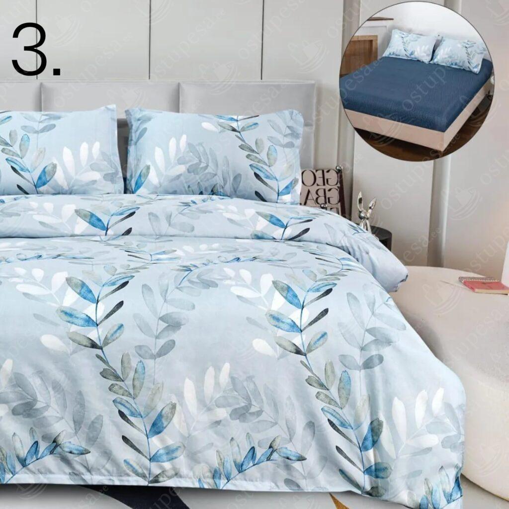 4-osaline satiinpuuvillane voodipesukomplekt, 180 x 200 cm