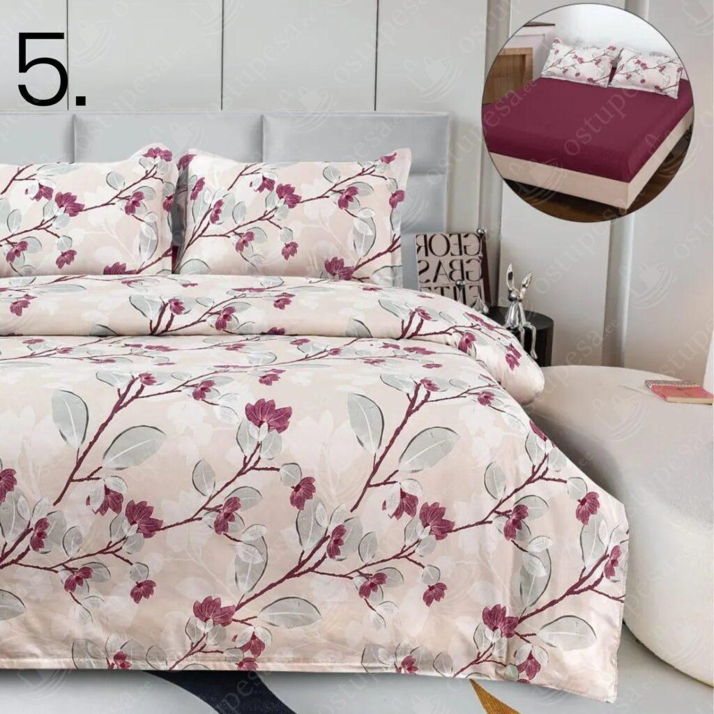 4-osaline satiinpuuvillane voodipesukomplekt, 180 x 200 cm