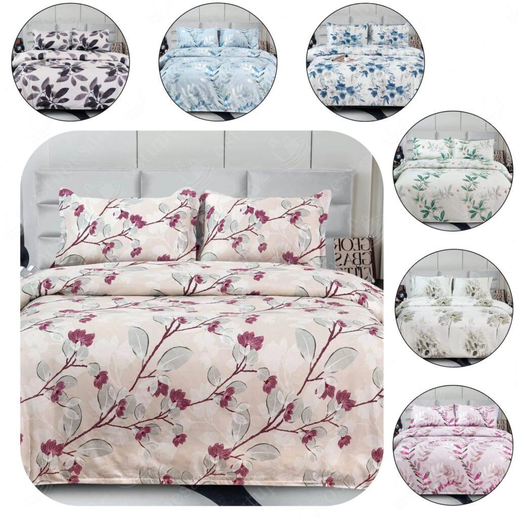 4-osaline satiinpuuvillane voodipesukomplekt, 180 x 200 cm