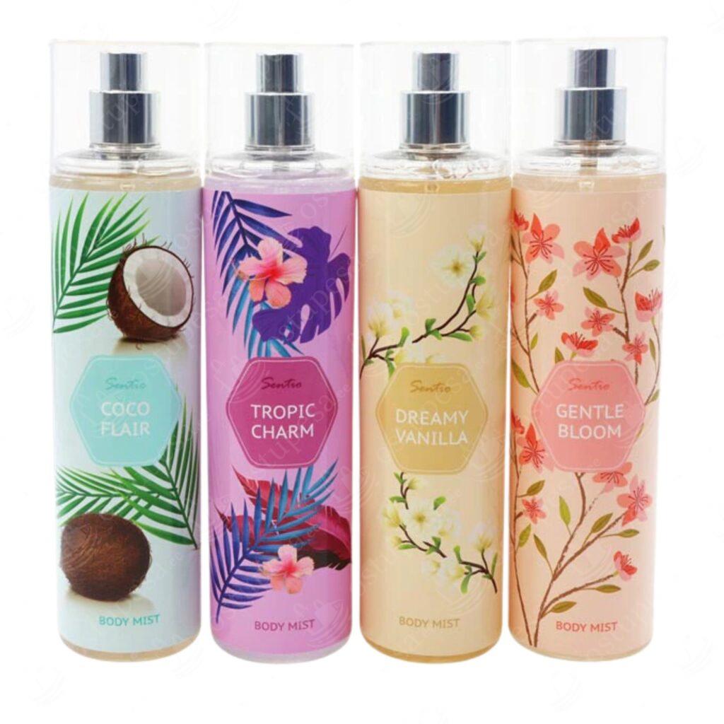 4-osaline kehaspreide komplekt, Sentio, 4 x 250 ml