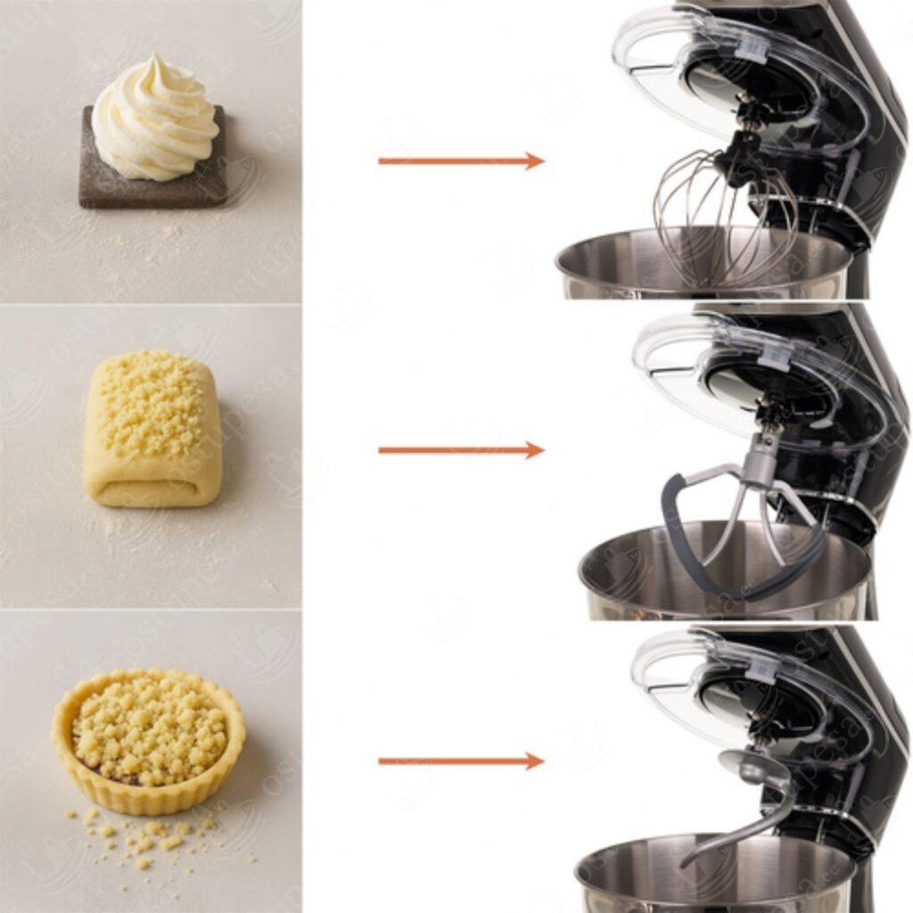 Planetaarmikser soojendusega kausiga ja sisseehitatud kaaluga, 5,5 L