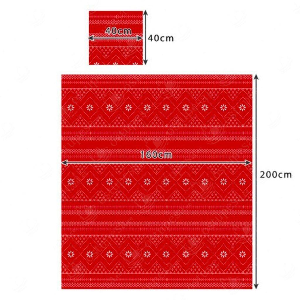 Teki ja padjapüüride komplekt, 160 x 200 cm + 2 x 40 x 40 cm, Ruhhy