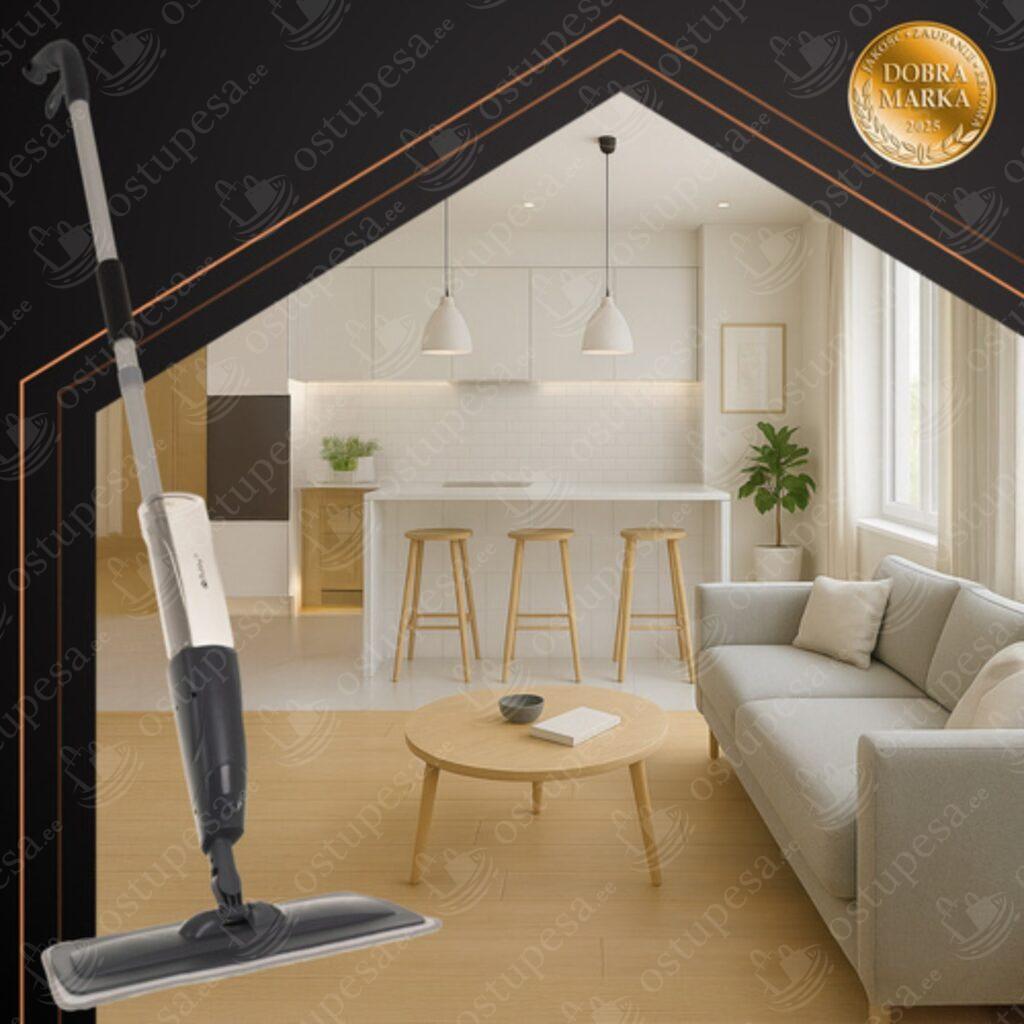 Pihustiga mopp + 2 puhastuslappi, Ruhhy