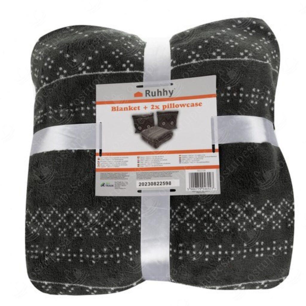 Teki ja padjapüüride komplekt, 160 x 200 cm + 2 x 40 x 40 cm, Ruhhy