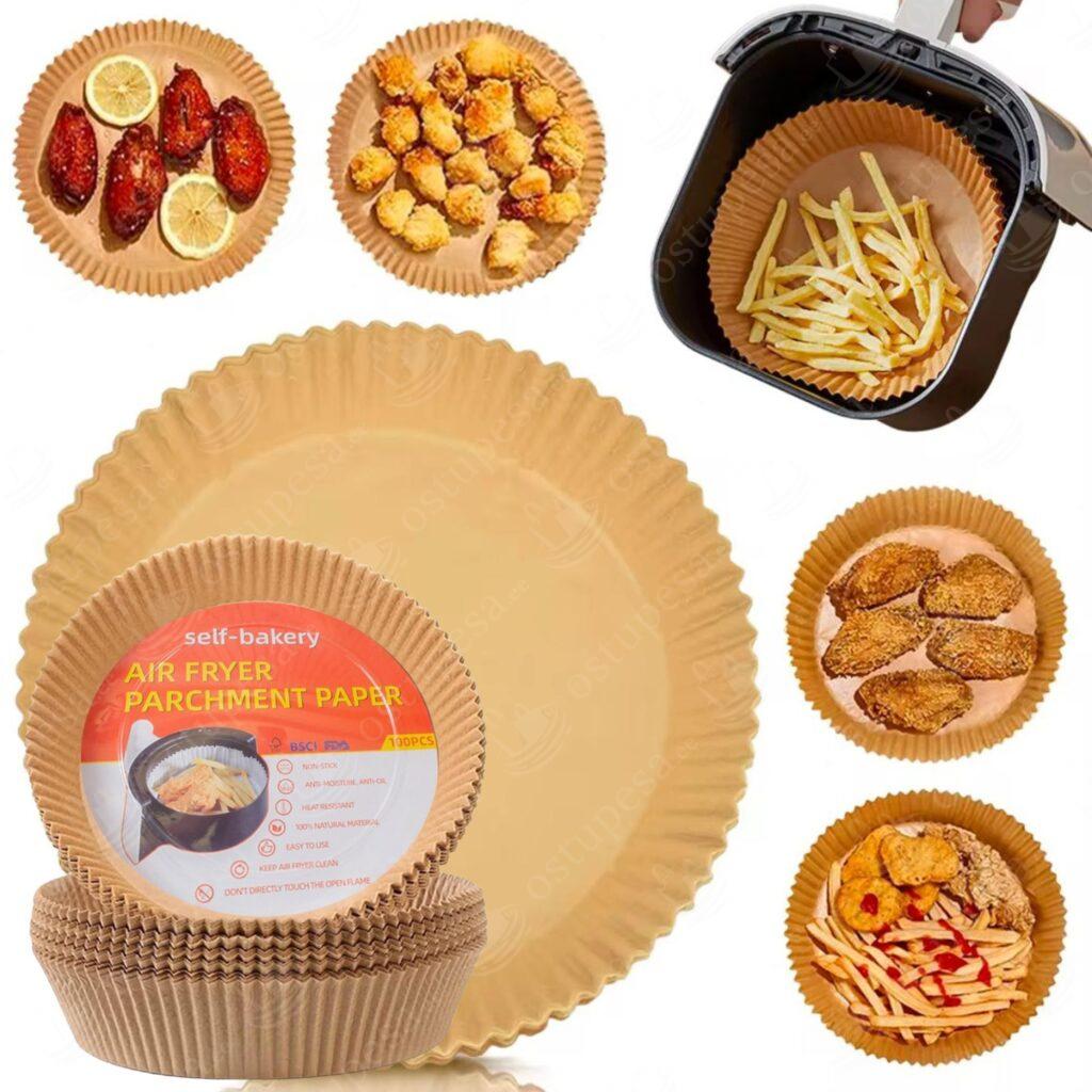 Küpsetuspaberid kuumaõhufritüürile, 50 tk pakis, 6 pakki komplektis