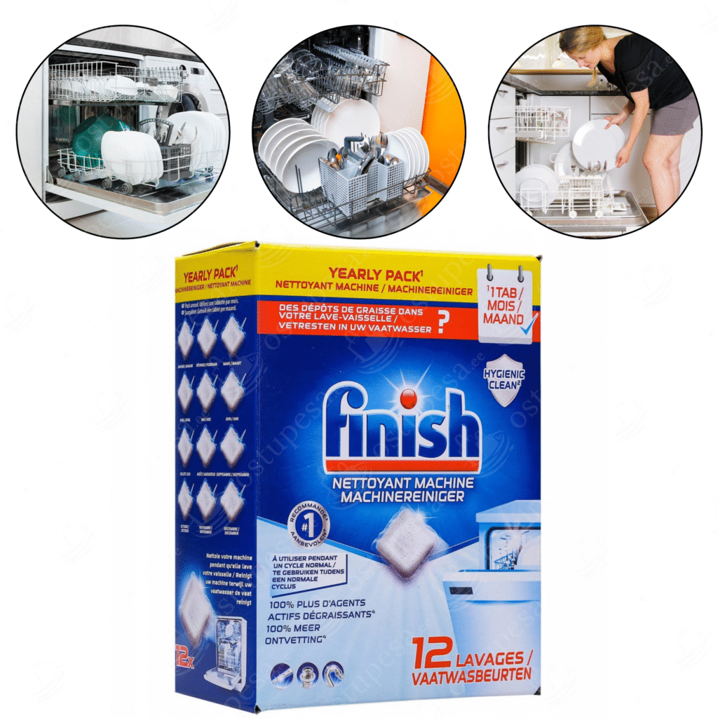 Finish nõudepesumasina puhastustabletid, 12 tk pakis