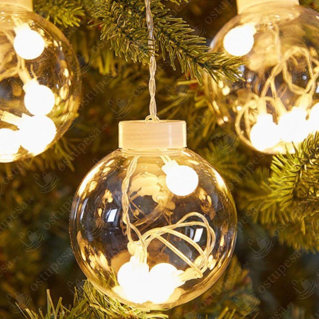 Kuulidega valguskardin, soe valgus, 138 LED