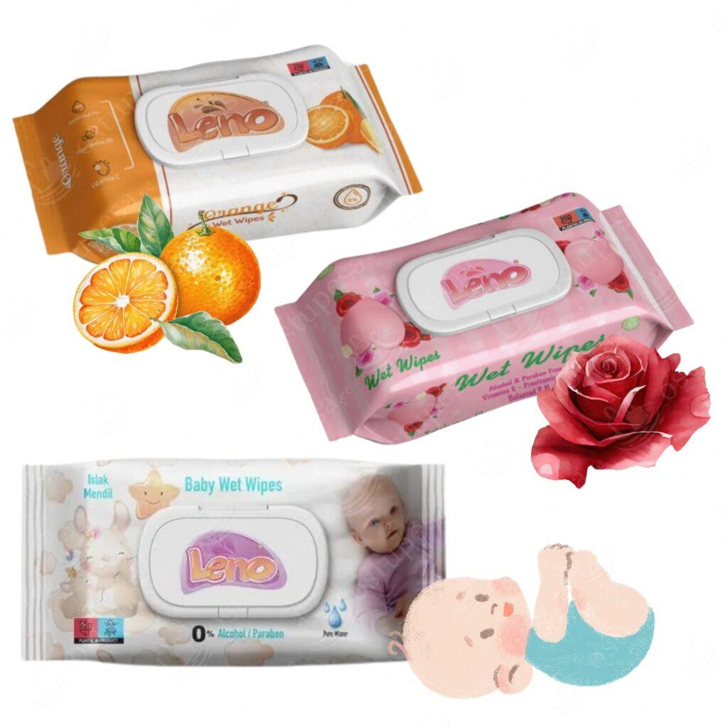 Niisked salvrätikud, Leno, 12 x 120 tk