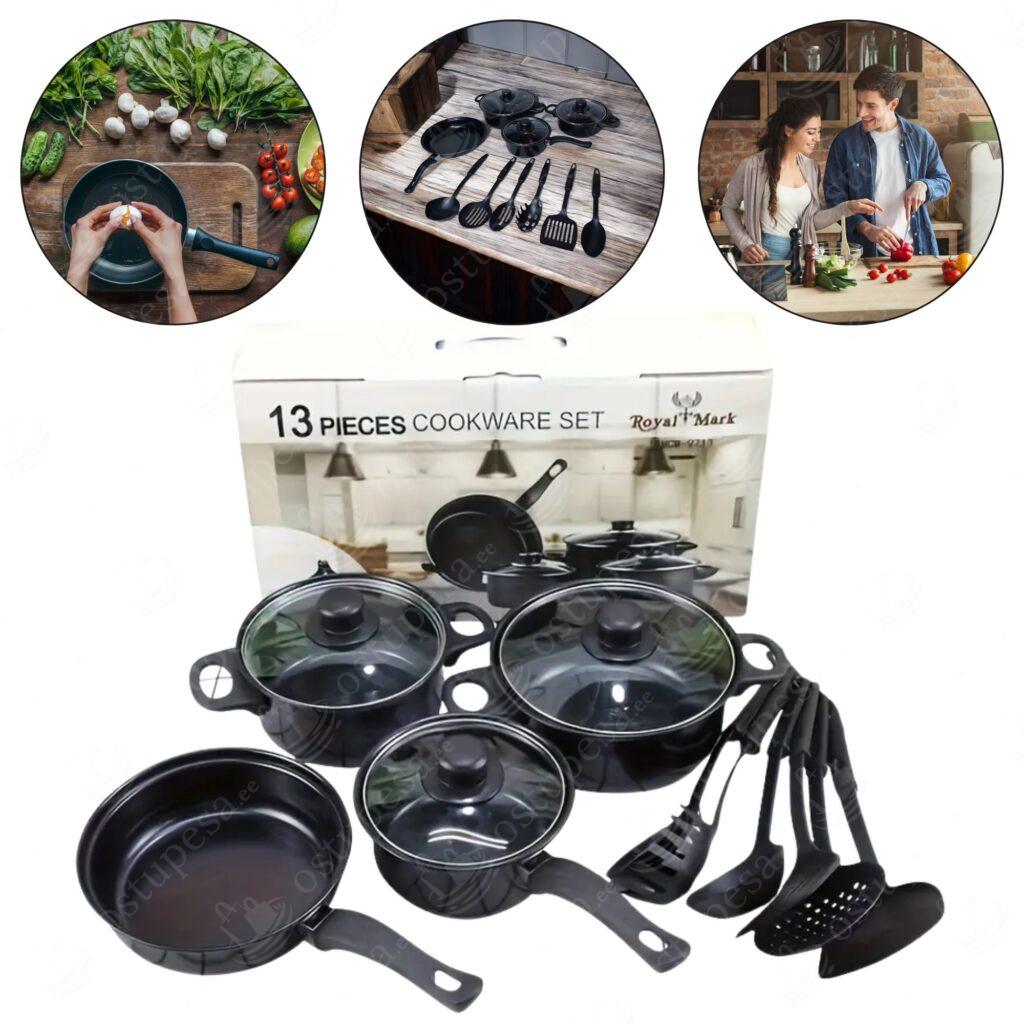 13-osaline köögitarvete komplekt